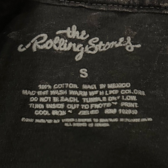 Rolling Stones T-shirt Top Classic Black Small - Picture 3 of 3